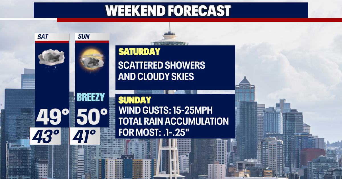 Weekend Forecast: Scattered showers and mild temperatures | FOX 13 Seattle