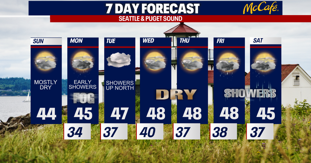 Seattle weather: Quiet week of weather ahead with chilly mornings | FOX ...