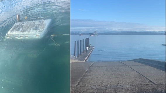 Semi-truck loses brakes, drives off boat ramp in Kitsap County