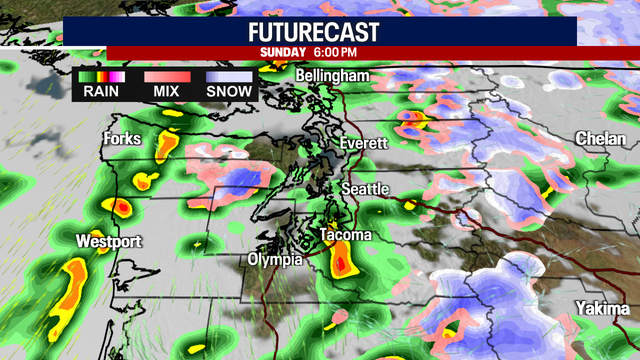 Seattle weather: Rainy and gusty into Monday