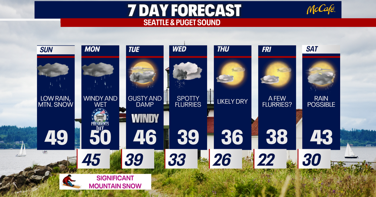 Seattle weather: Wet and windy Monday with plummeting temps Wednesday ...