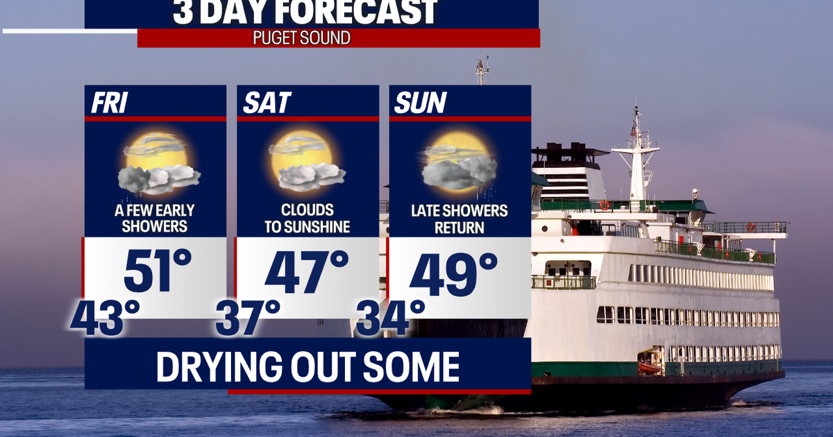 Seattle weather: Showers overnight with drying Friday into the weekend ...