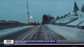 City of Tacoma prepares for icy road conditions as freezing temps come in