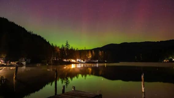 Solar storm brings colorful Northern Lights to the Northwest