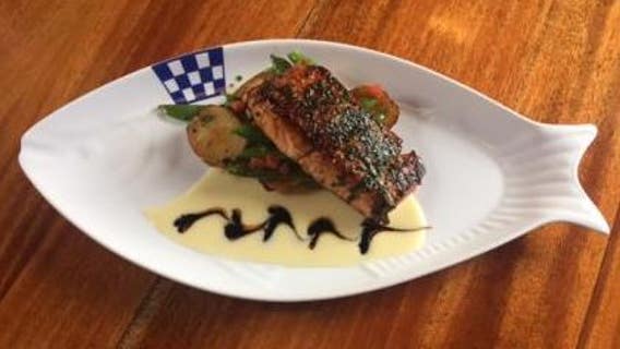 Emerald Eats: Duke's Seafood makes pan seared wild salmon