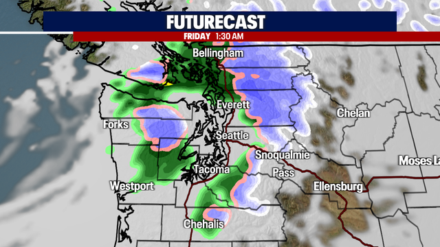 Seattle weather: Light rain showers return Thursday night