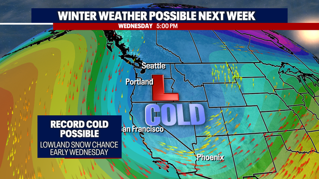 Light rain this weekend, very cold next week