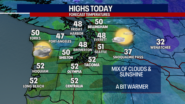 Seattle weather: One more dry day before a breezy and wet Friday