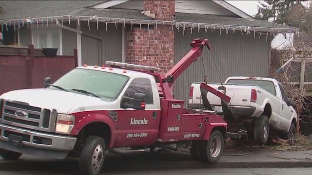 Police: Hit-and-run car thief crashes into house near West Seattle high school