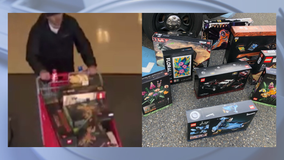 Lacey officers wait at stolen vehicle for suspect to return to it after leaving Target with stolen merchandise