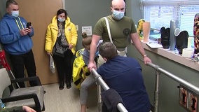 Ukrainian soldiers that lost limbs in war fitted for prosthetics in Everett