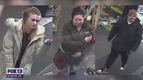 Trio wanted for breaking into car, stealing purse & buying hundreds in marijuana products