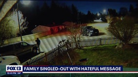 Everett family frustrated after car tagged with racist graffiti