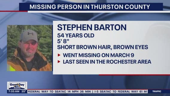 Deputies seek help finding missing Thurston County man last seen March 9