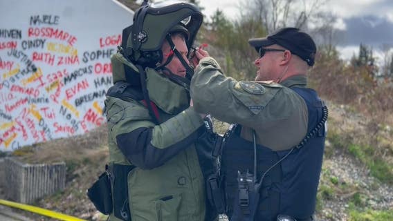 PHOTOS: Man holding grenade shot and killed by Pierce Co. Sheriff’s deputy, investigation underway