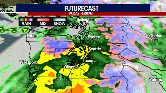 Seattle weather: Friday sogfest with heavy mountain snow