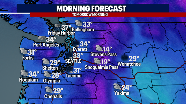 Seattle weather: Cold overnight lows, fog expected in some areas