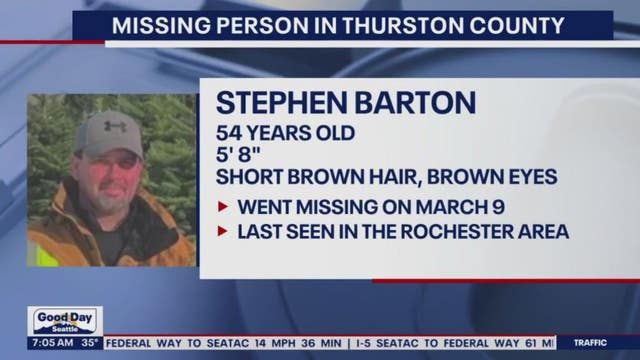 Deputies seek help finding missing Thurston County man last seen March 9