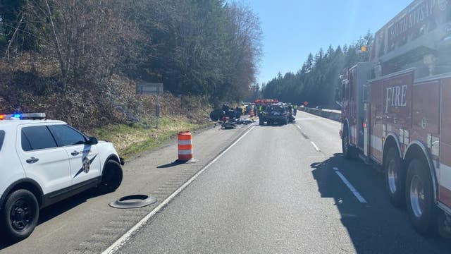 Traffic backed up for miles after wrong-way crash on SR 16; causing driver sought