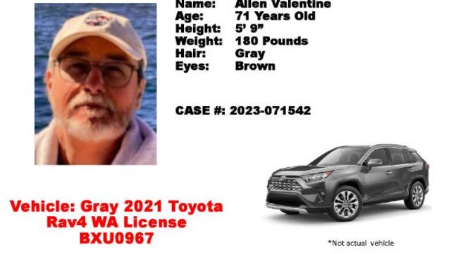 Seattle Police looking for missing man with dementia who is not from the area