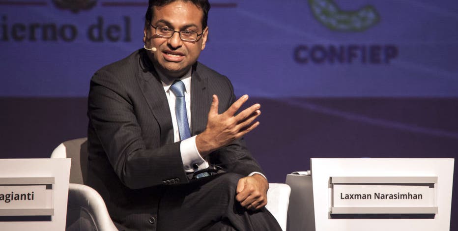Starbucks new CEO Laxman Narasimhan takes his seat