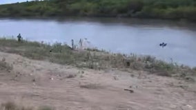 Video shows abandoned migrant child drifting on Rio Grande; National Guard troop runs to rescue