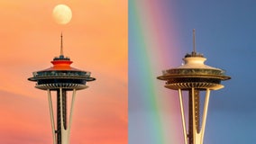 Space Needle being repainted from 'Galaxy Gold' back to 'Astronaut White'