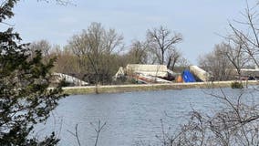 Train derails into Mississippi River in Wisconsin