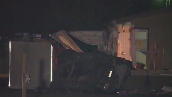 1 killed, 3 critically injured after car crashes into Auburn home