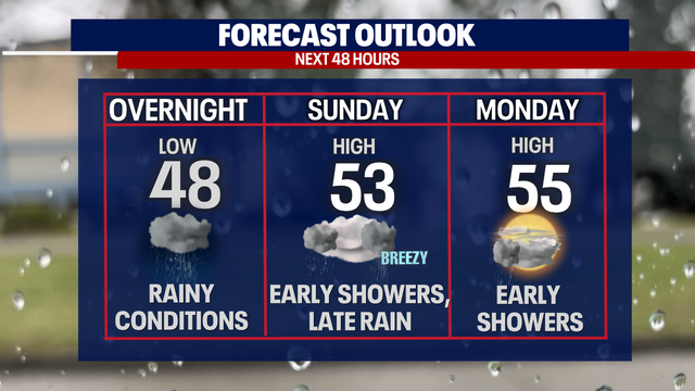 A cool & showery Sunday with sunshine and heat next week!