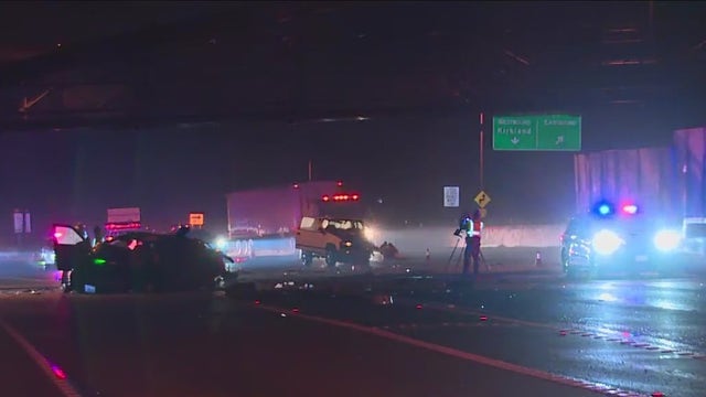 Driver suspected of impairment taken into custody after wrong-way crash on I-405