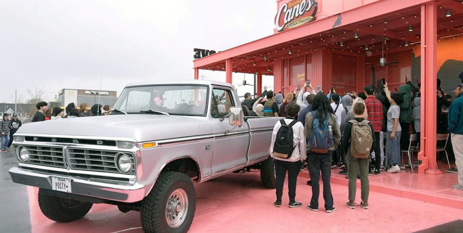This new Post Malone-themed Raising Cane's is pink and tattooed