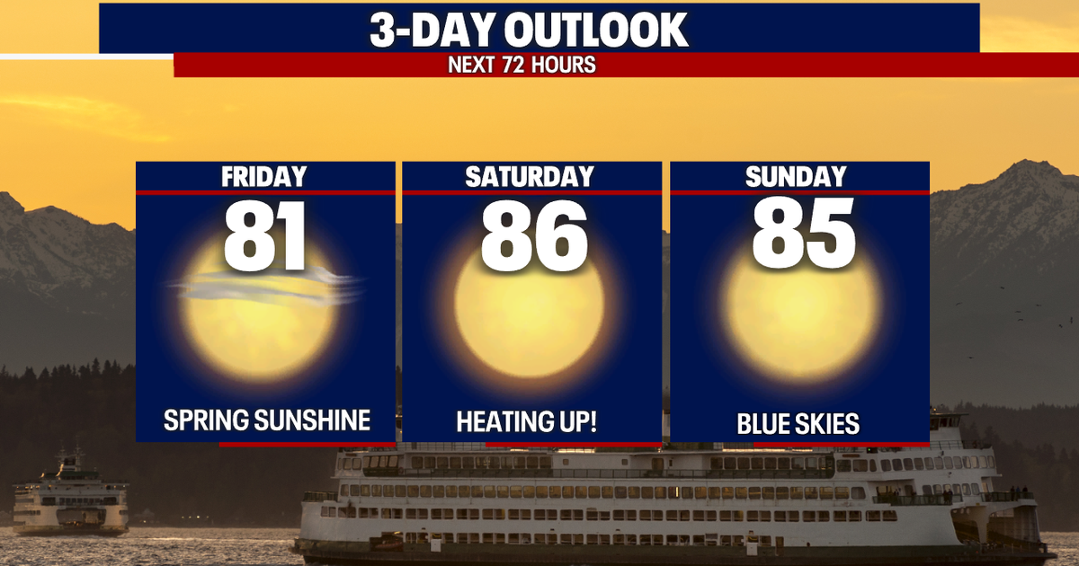 Seattle weather: Get ready for temps over 80 into next week | FOX 13 ...