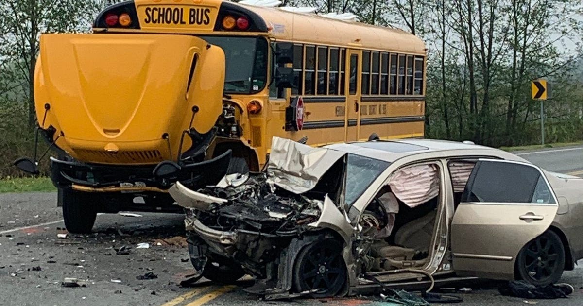 2 drivers, 2 students hurt in Whatcom County school bus crash | FOX 13 ...