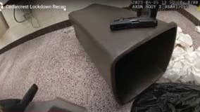 Bodycam video shows deputies, K9 finding gun that prompted lockdown