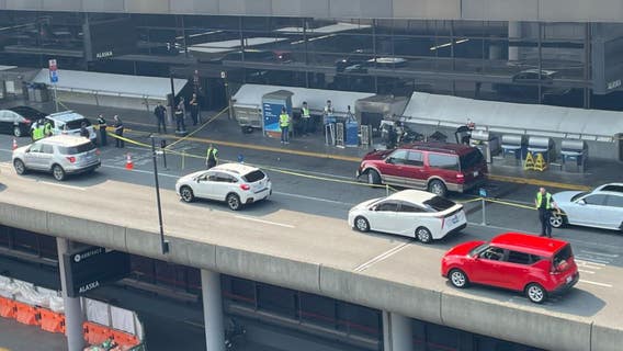 Child critically injured after SUV crashed into departures drop-off area at SEA Airport