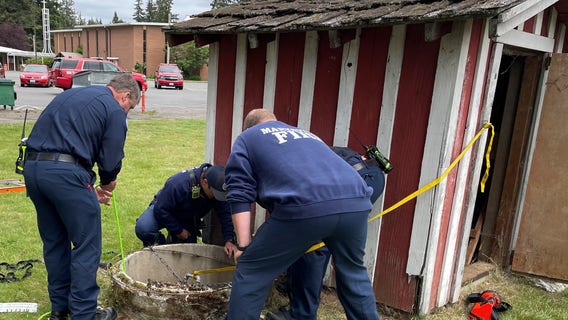 12-year-old rescued after falling 20 feet down a well during recess in Marysville