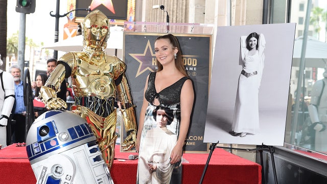 Carrie Fisher gets her Walk of Fame star, on May the Fourth