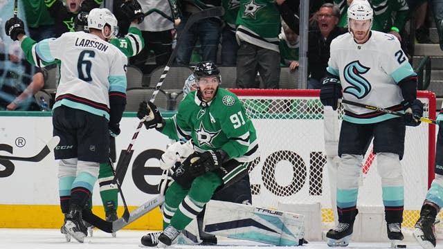 Johnston, Seguin score goal, assist as Stars beat Kraken 4-2 in Game 2
