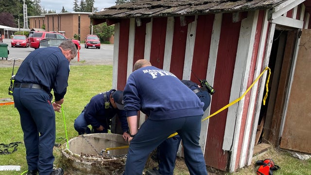 12-year-old rescued after falling 20 feet down a well during recess in Marysville