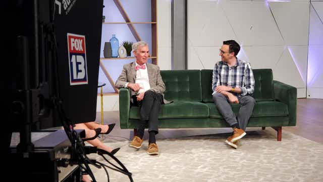 Bill Nye the Science Guy celebrating 30 years, speaking at McCaw Hall about climate change