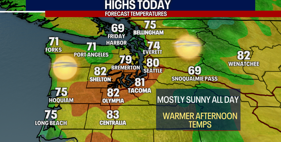 Seattle weather: Summer-like weather for Mother's Day weekend