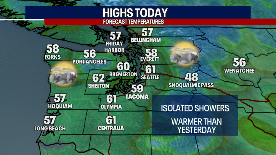 Seattle Weather Mild weekend with warmer weather on the way FOX 13