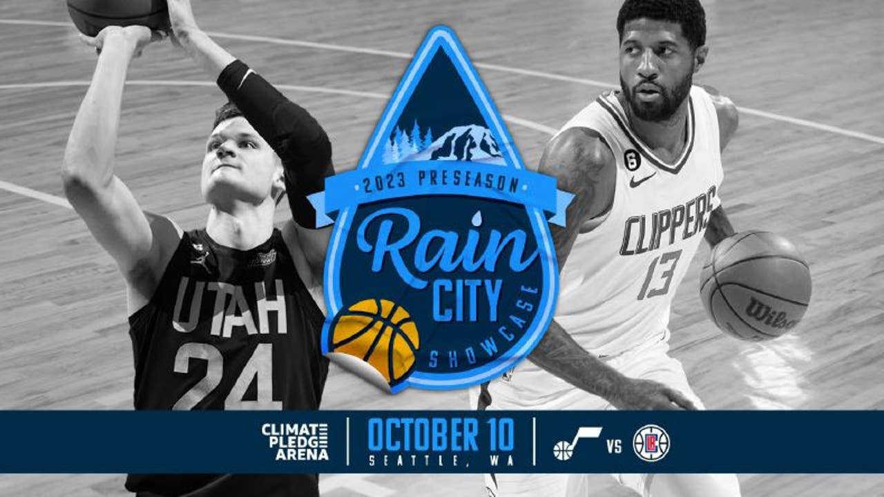 Rain City Showcase returns to Climate Pledge Arena; LA Clippers to play Utah Jazz in preseason game