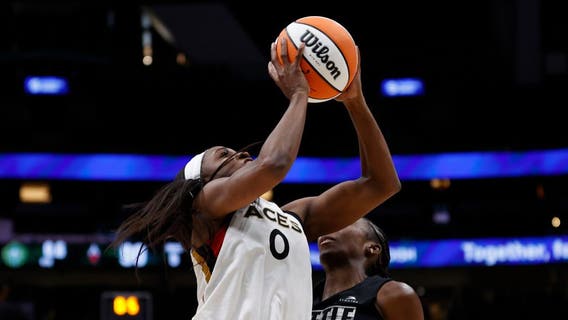 Jackie Young scores 28, Aces ease past Storm 96-63