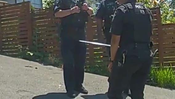 SPD: Homeowner uses samurai sword to stab suspected burglar armed with a pitchfork