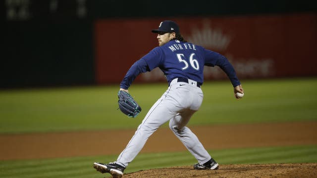 Mariners place Penn Murfee on injured list, promote Ty Adcock from AA Arkansas