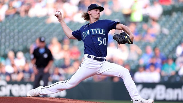 Bryce Miller anchors 1-hitter, Mariners top Marlins 8-1
