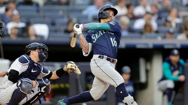 Mariners hammer Germán as Woo gets his 1st win in a 10-2 rout of the Yankees