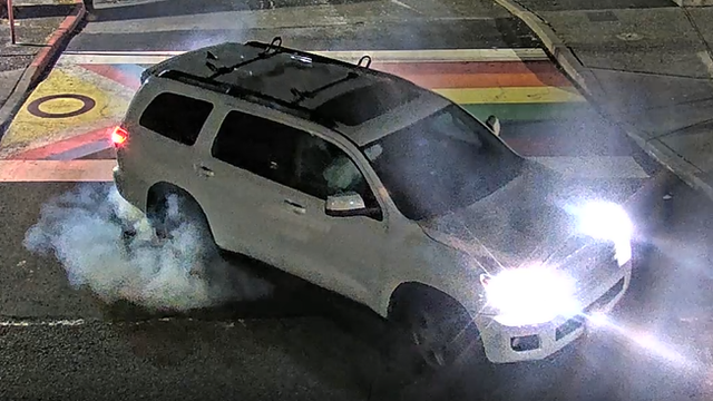 Police look for Pride crosswalk vandalism suspects in Kirkland